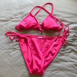 Wild Fable Hot Pink Bikini Set